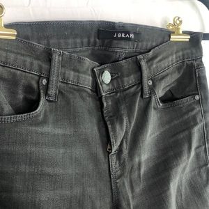 J Brand Dark Gray Super Skinny Mid-Rise 620 Jean